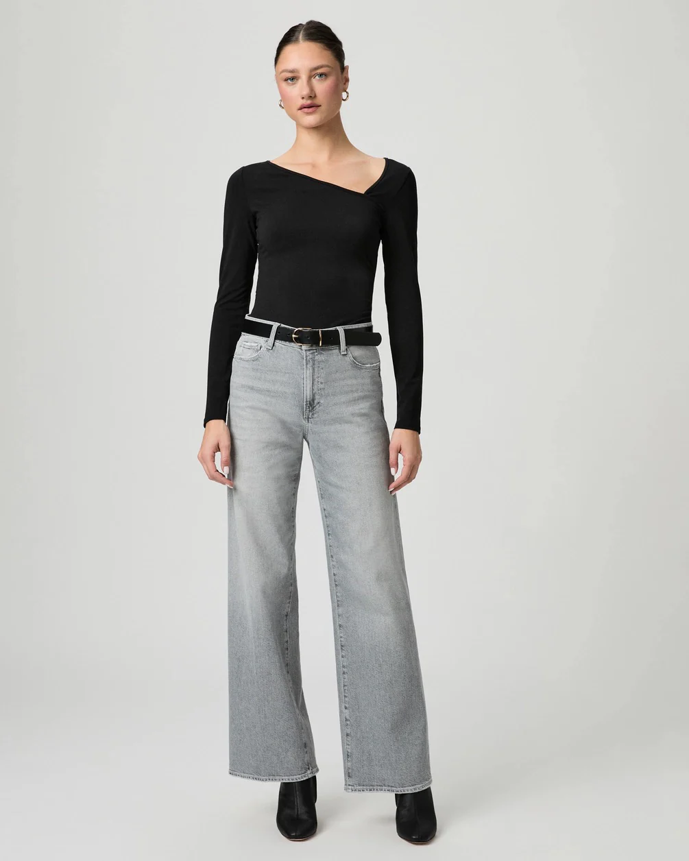 Anessa 31" Wide Leg Jean Smokescreen Grey - Image 5