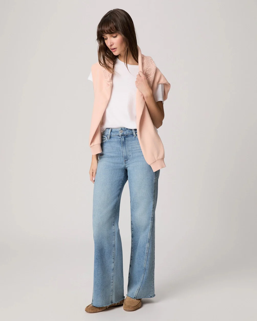 Anessa 31" Wide Leg Twisted Seam Jean Explorer - Image 5