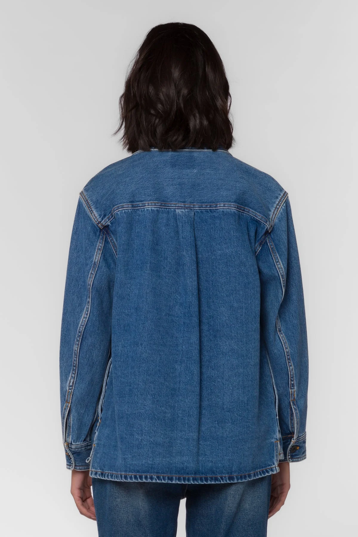 Bandita Denim Shacket Classic Indigo - Image 3