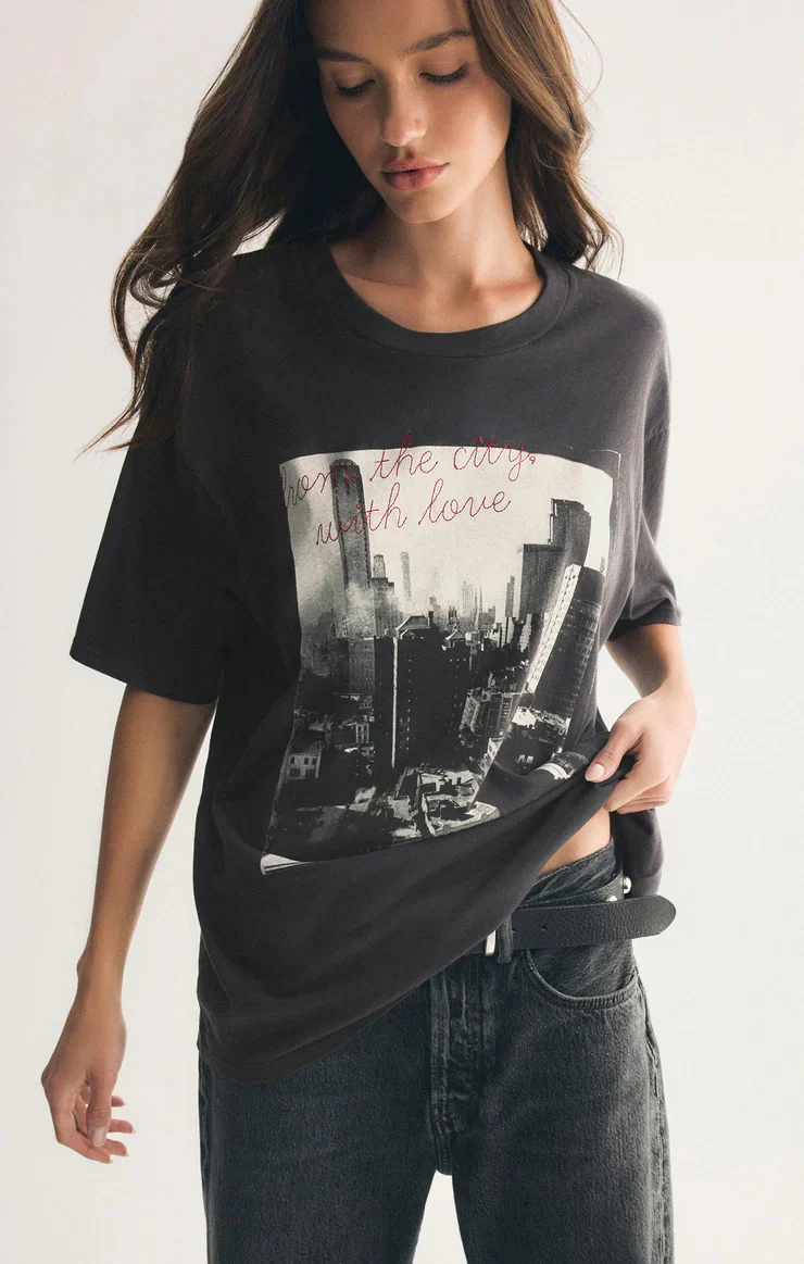 Big Apple City Tee Black Sand - Image 4
