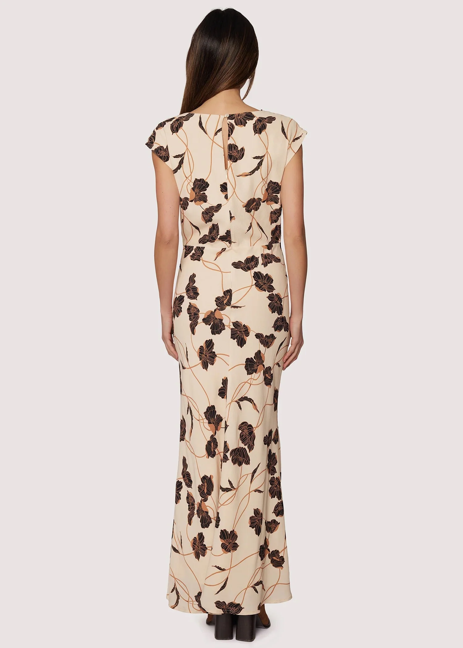 Echoes of Romance Maxi Dress Cream Floral - Image 3