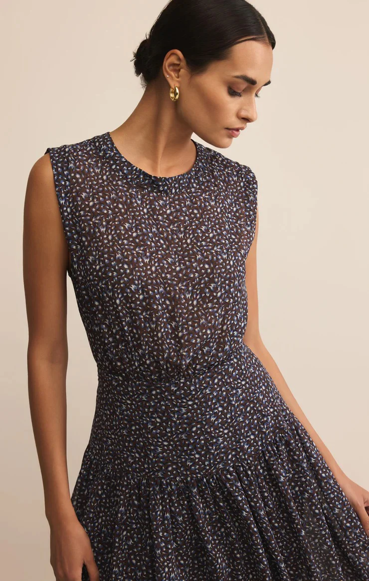 Etta Aspen Floral Midi Dress Java - Image 3