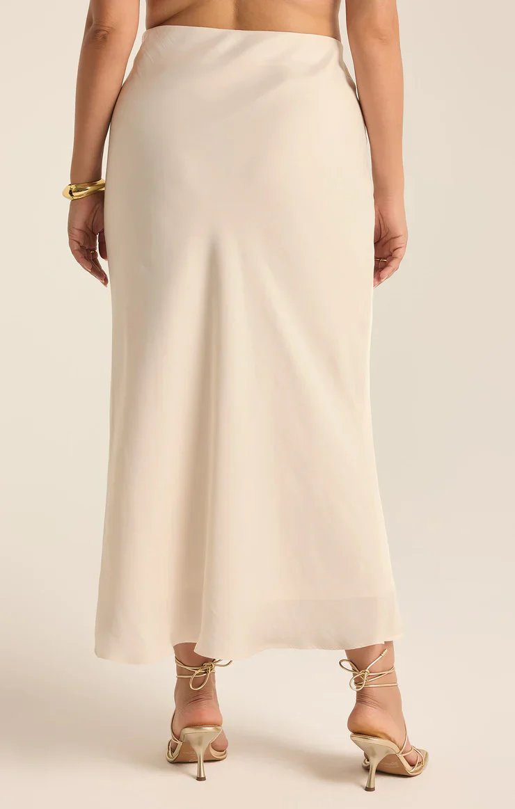 Europa Poly Sheen Skirt Sea Salt - Image 3