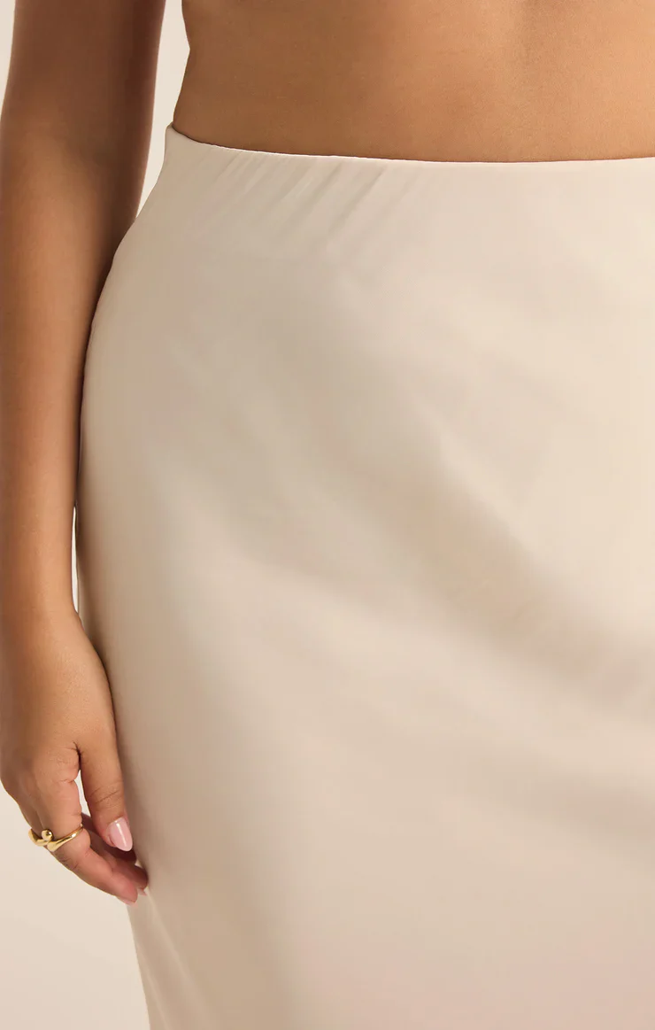 Europa Poly Sheen Skirt Sea Salt - Image 5