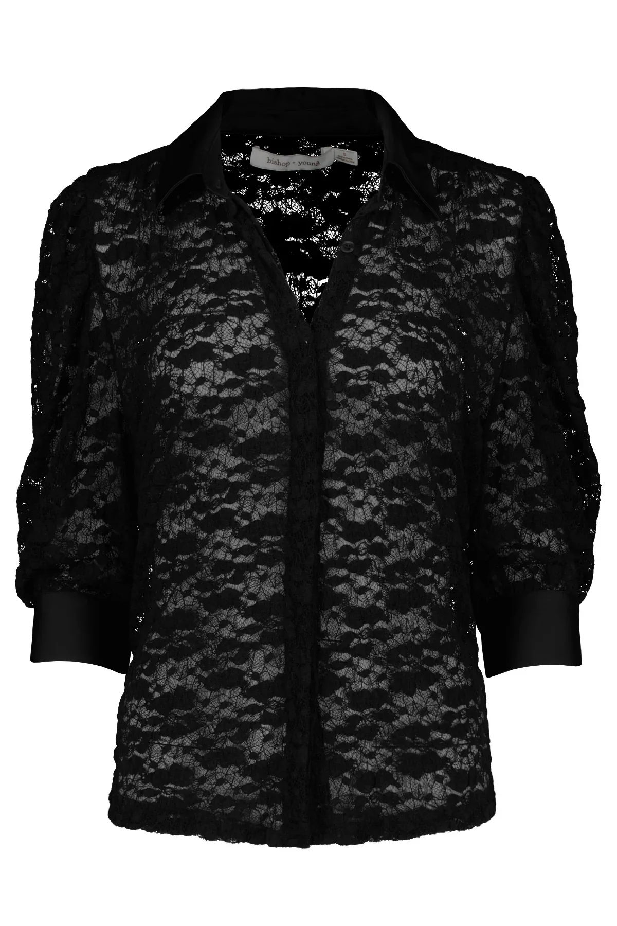 Gisele Lace Blouse Black - Image 3