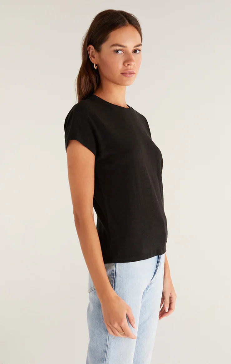 Modern Slub Tee Black - Image 3
