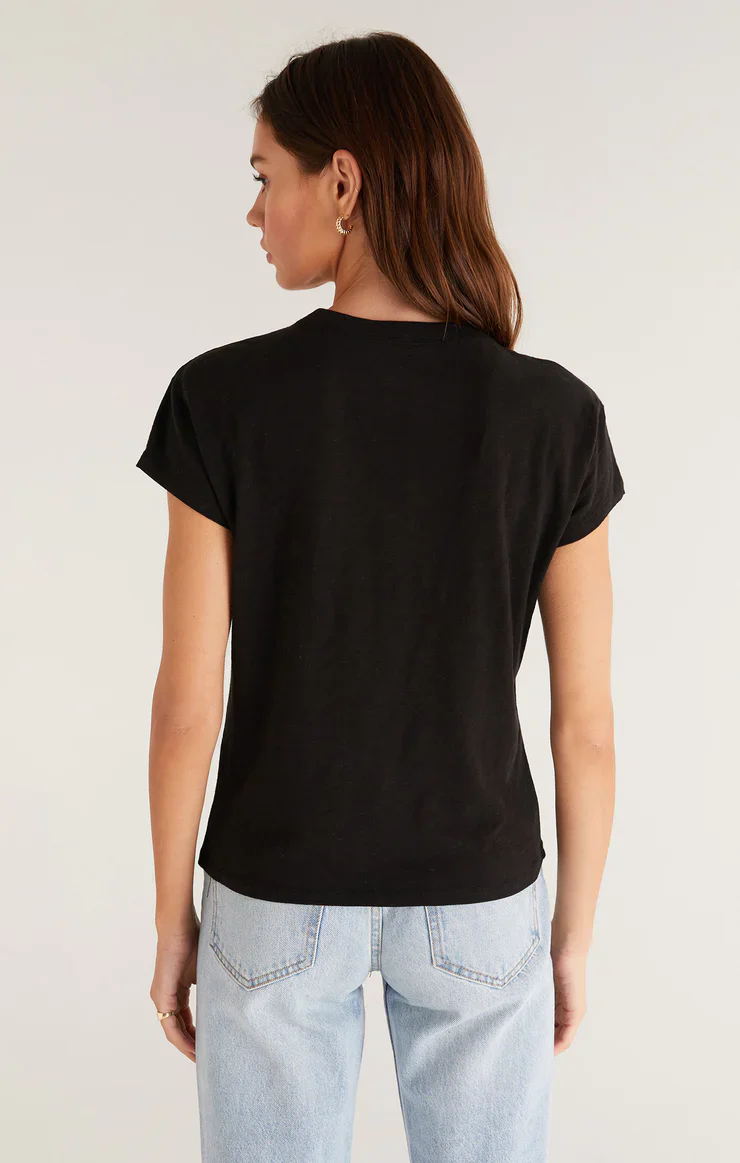 Modern Slub Tee Black - Image 4