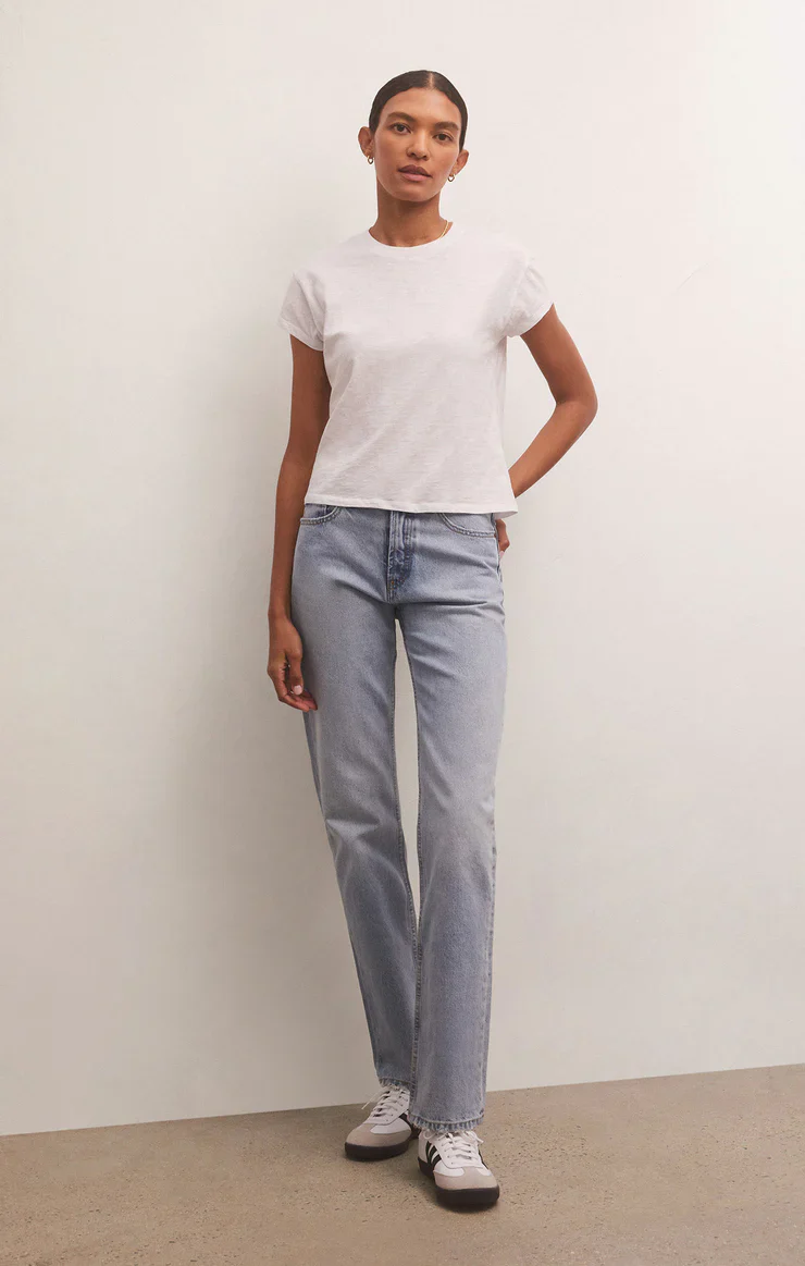 Modern Slub Tee White - Image 4