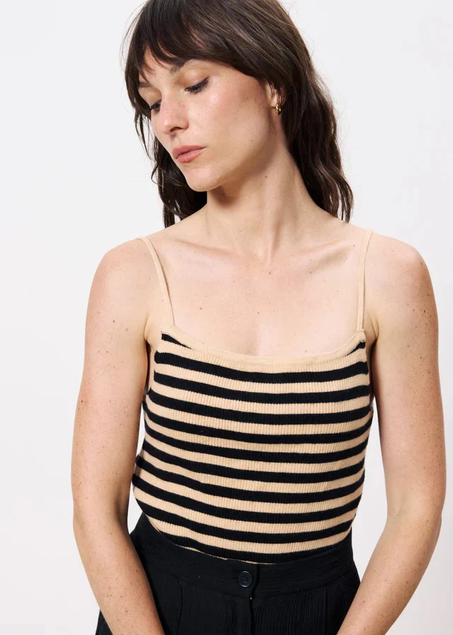 Ninette Tank Pale Rose Stripe - Image 4