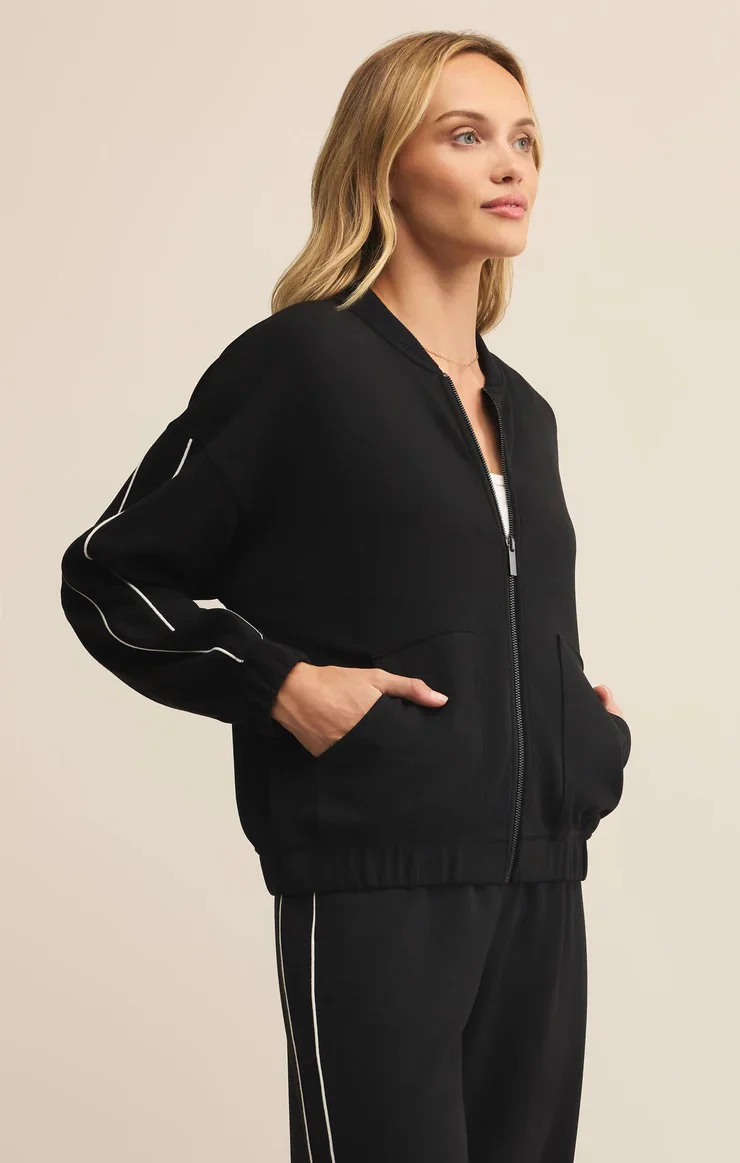 On Track Oversized Jacket Black - Image 3