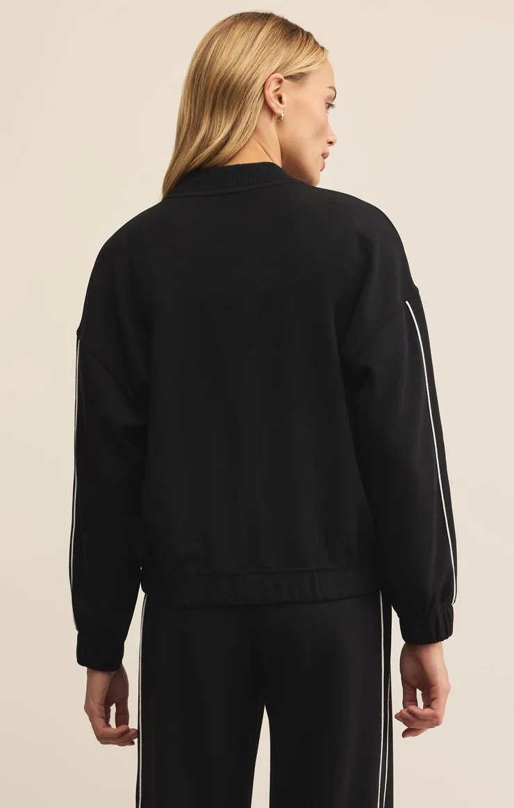On Track Oversized Jacket Black - Image 4