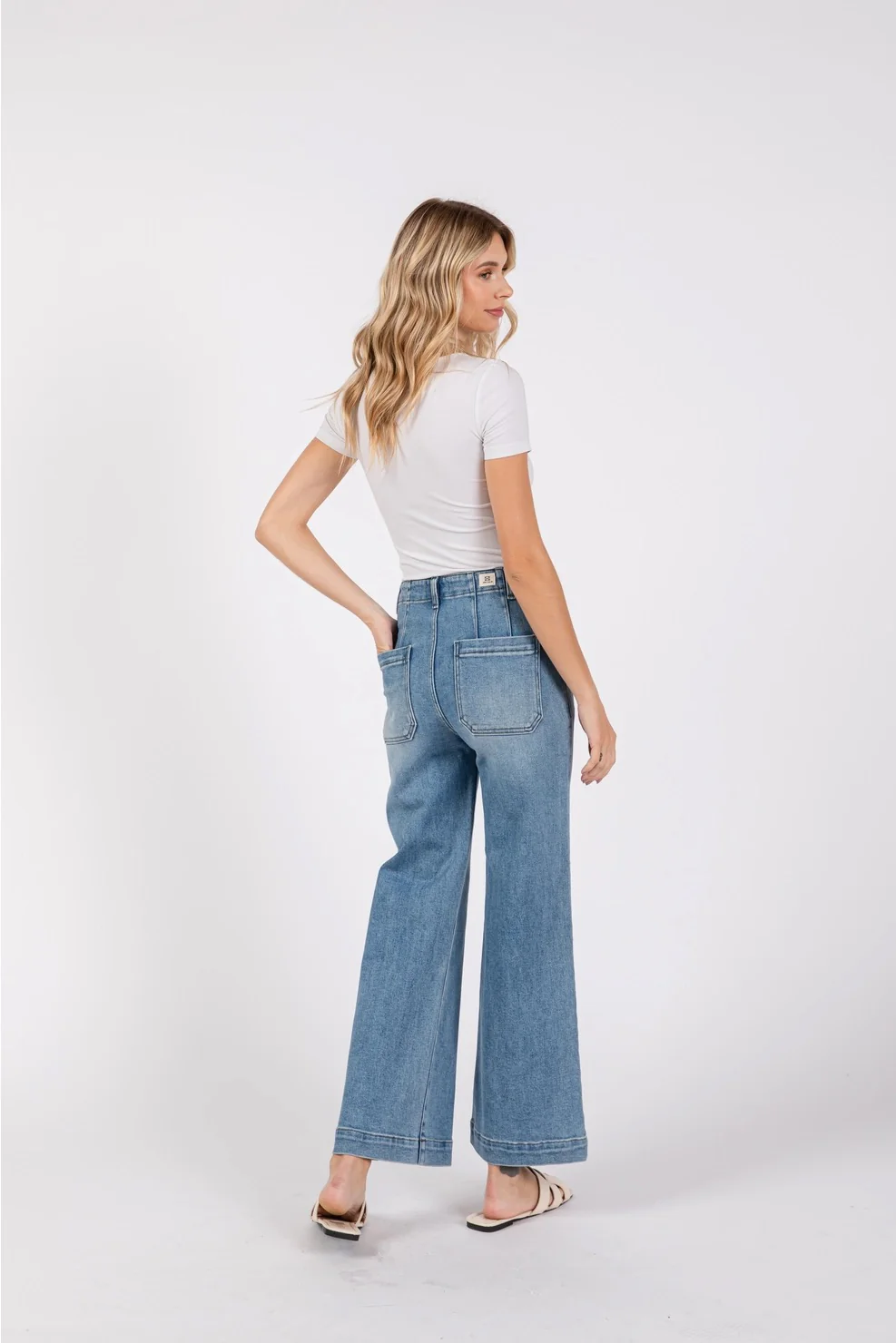 Paola Wide Leg With Seam Lines Medium - Image 5