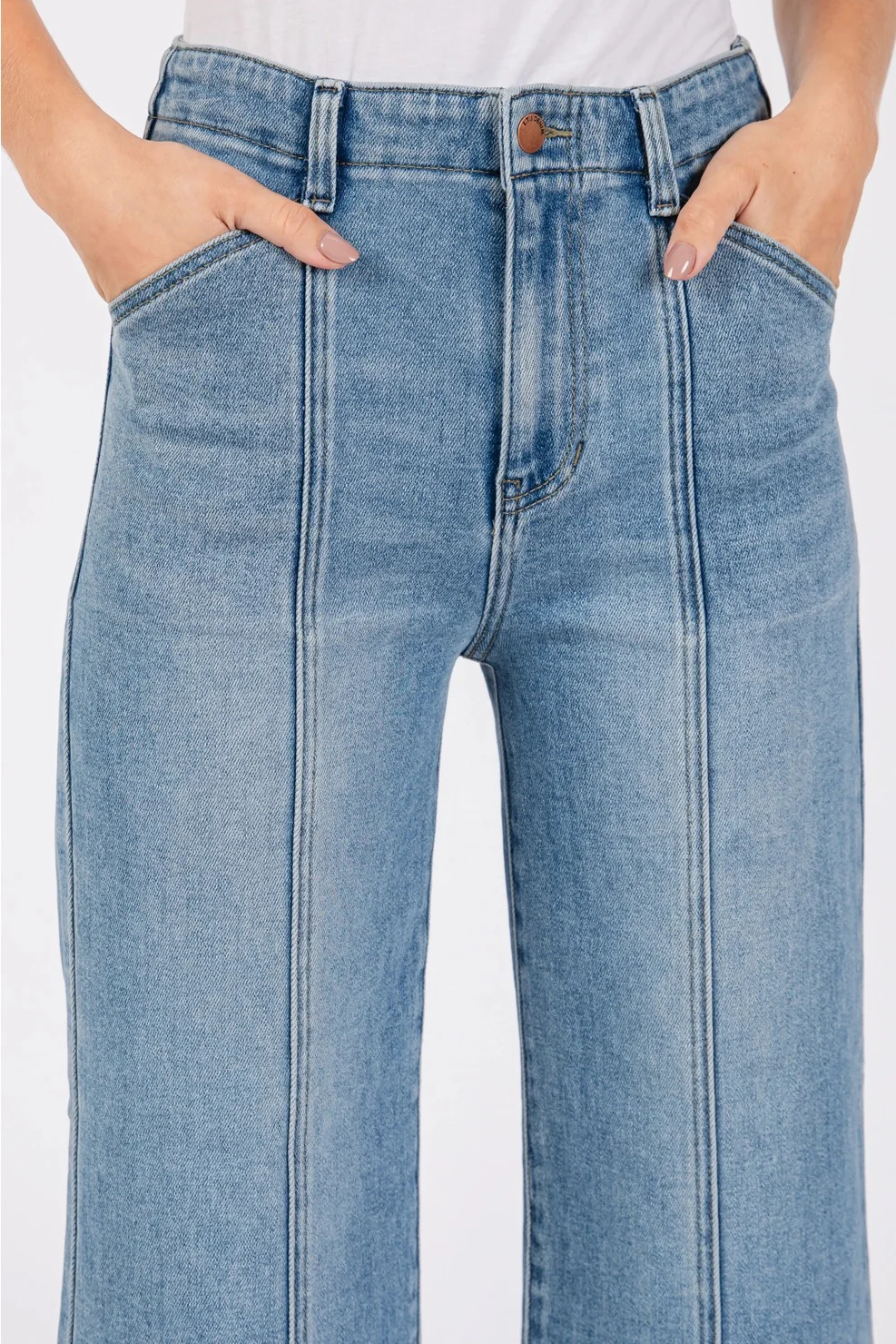 Paola Wide Leg With Seam Lines Medium - Image 6