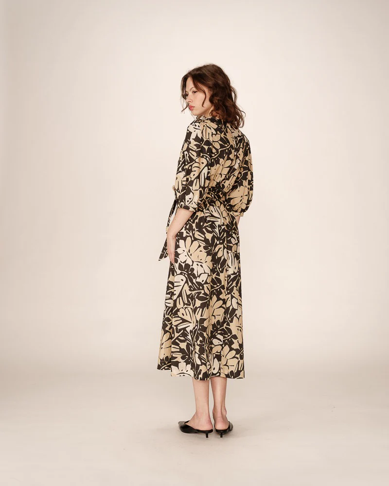 Pierino Dress Beige Floral - Image 3