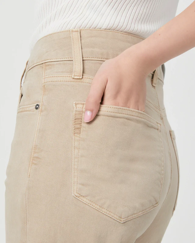 Sasha Ankle Cuffed Wide Leg Jean Vintage Soft Sand - Image 4
