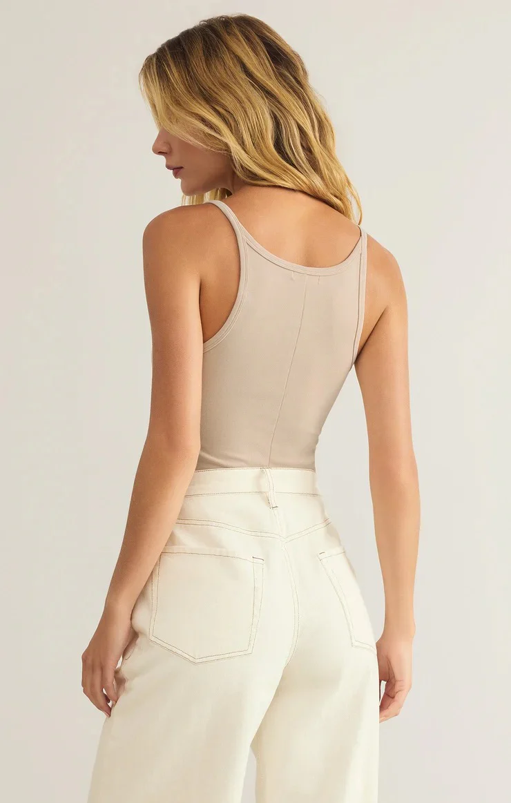 Second Skin Racer Tank Parchment - Image 3