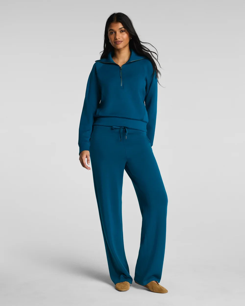 Spanx Air Essentials Half Zip Deep Cove - Image 3
