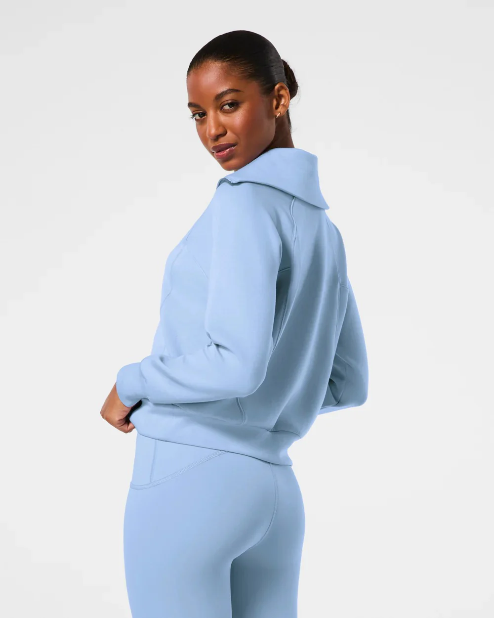 Spanx Air Essentials Half Zip Hydrangea - Image 3