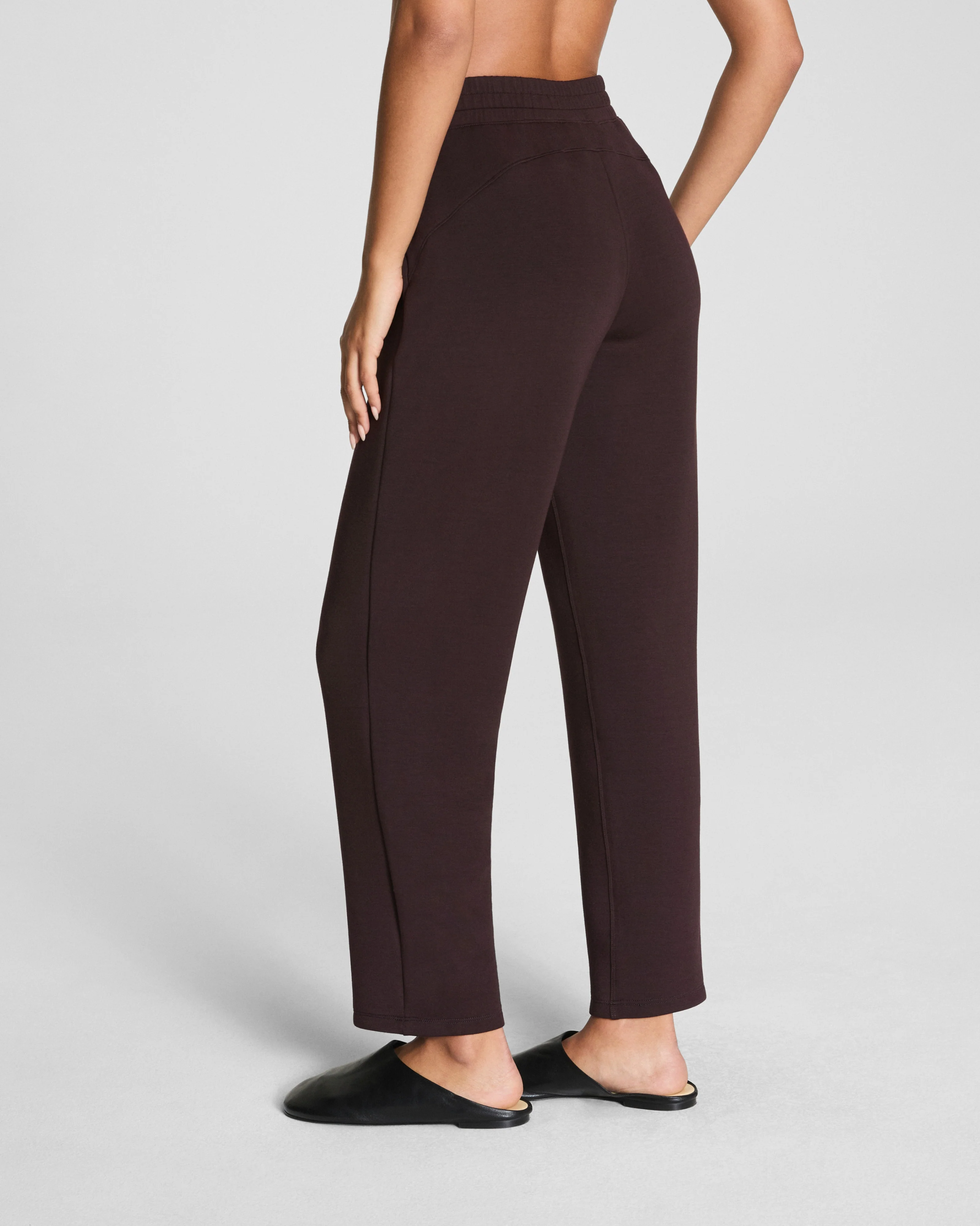 Spanx Air Essentials Slim Straight Pant Truffle Brown - Image 3