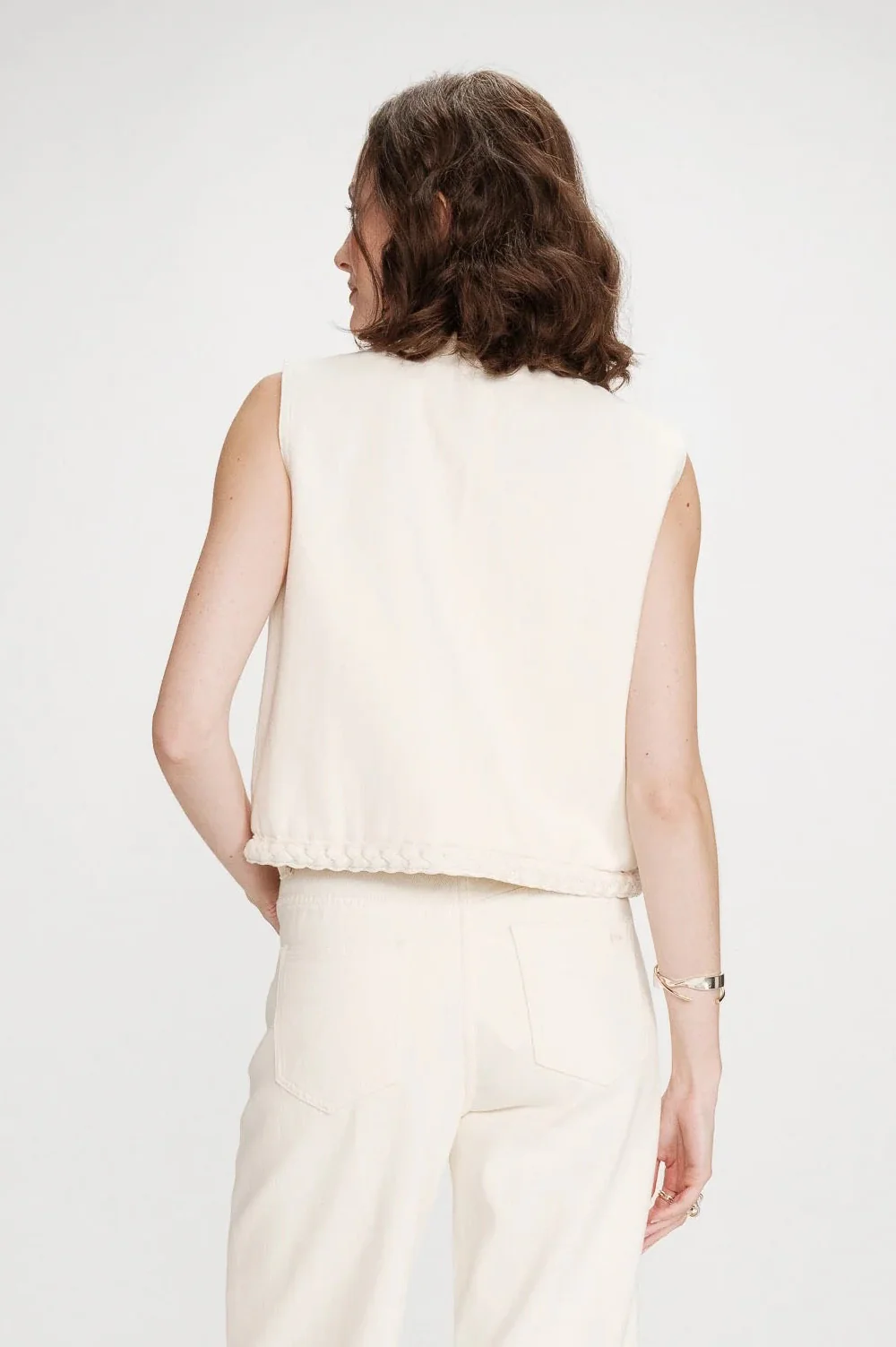 Verona Vest Ecru - Image 3