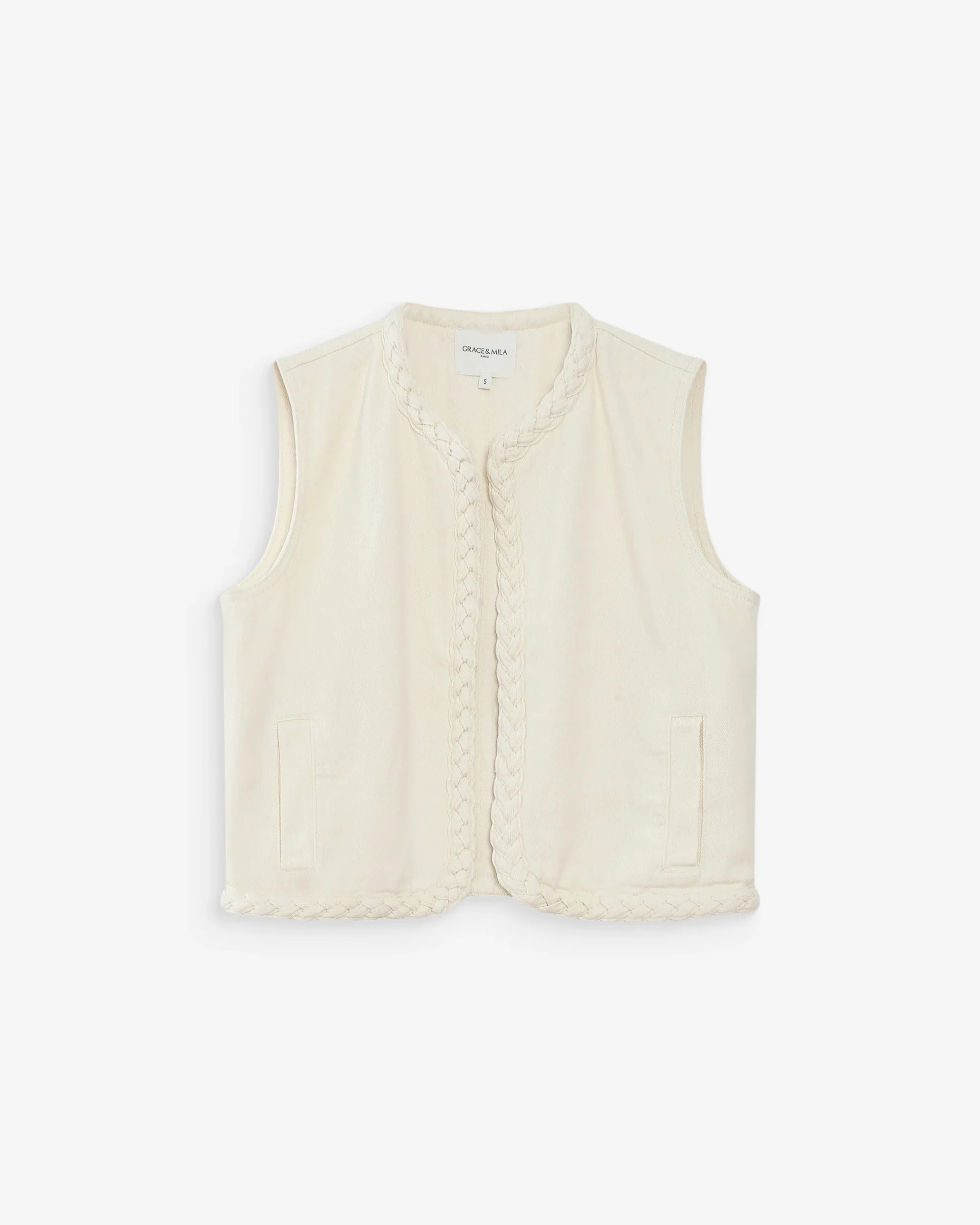 Verona Vest Ecru - Image 4