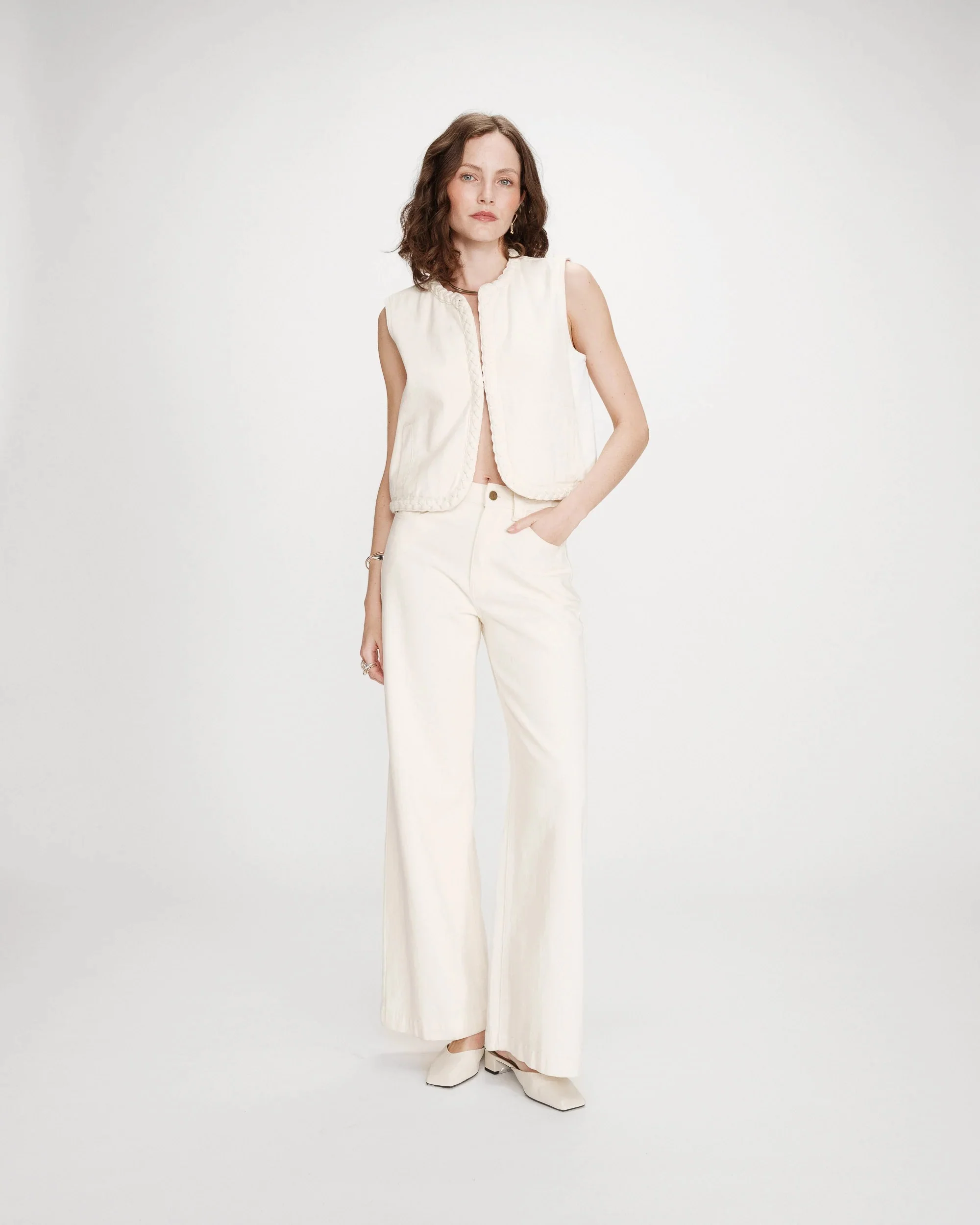 Verona Vest Ecru - Image 5