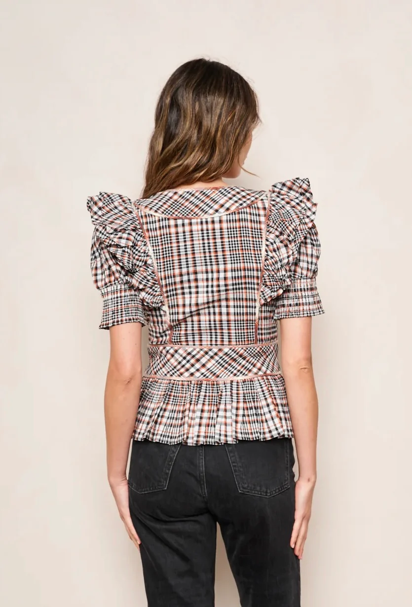 Zoe Top Autumn Madras - Image 3