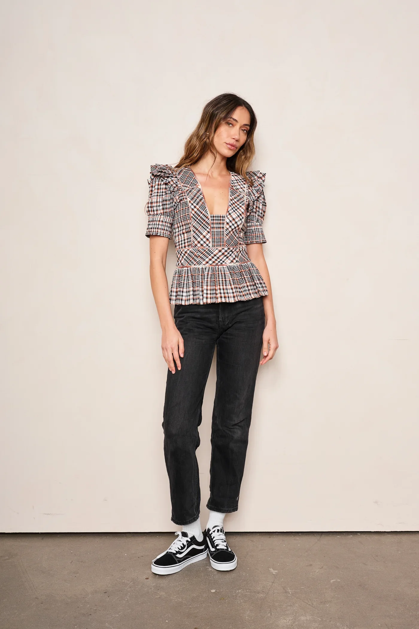 Zoe Top Autumn Madras - Image 4